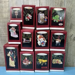 Lot of 12 Boxes Vintage Hallmark Ornaments. Very good condition
